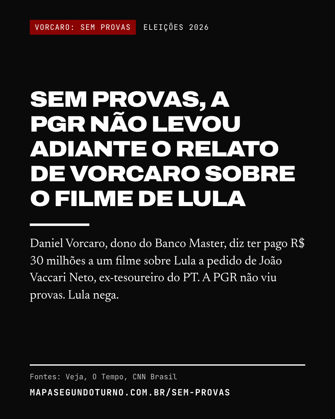 Vorcaro: sem provas: imagem 1 de 6