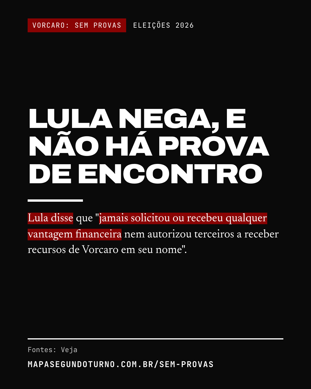 Vorcaro: sem provas: imagem 5 de 6