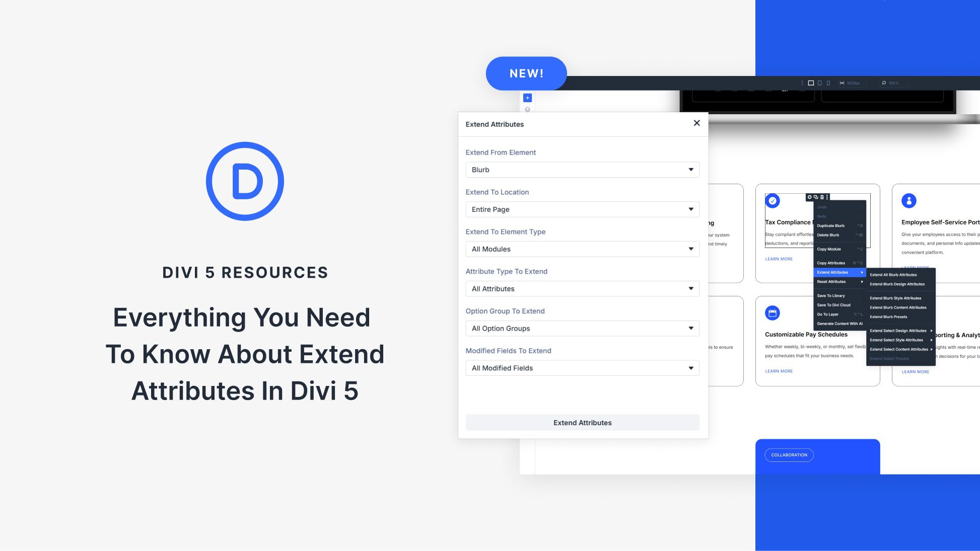 Tudo que Você Precisa Saber Sobre Extend Attributes no Divi 5
