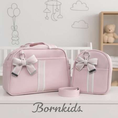Kit Bolsas Luxo Linha Premium Cedro (2 peças) Rosa Bebê