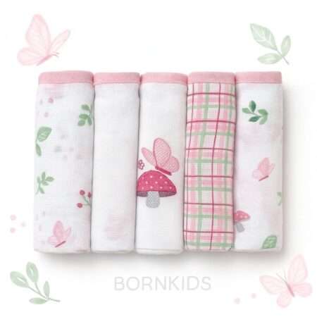 Pacote Fraldas Luxo Estampado 5 Peças