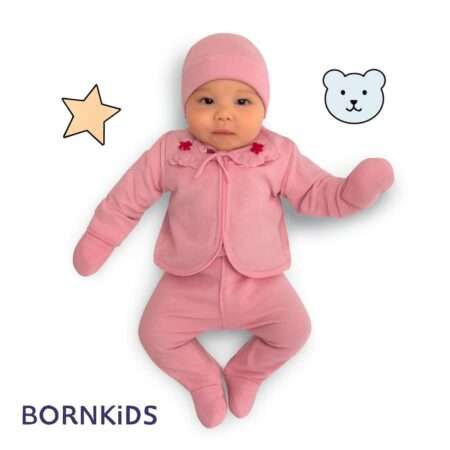 Conjunto Pagã Gola Piquê (5 peças) Rosa