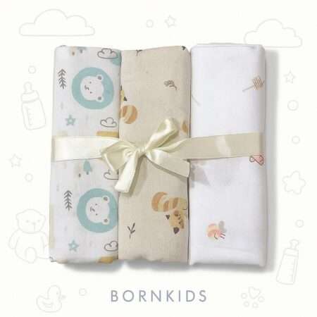 Kit 3 Cueiros Rolinho Estampa Variados