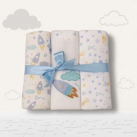 Kit Cueiro Rolinhos 3 Peças Estampado