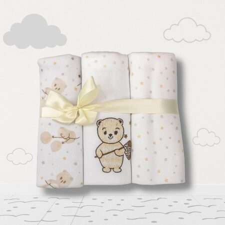 Kit Cueiro Rolinhos 3 Peças Estampado