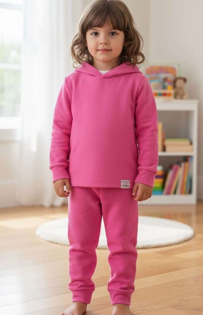 Conjunto Inverno Bouclé Rosa