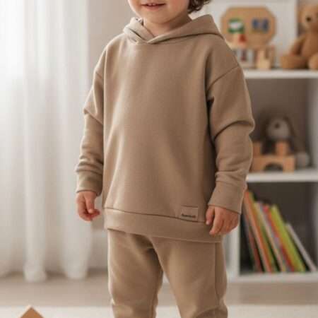 Conjunto Inverno Bouclé Marrom