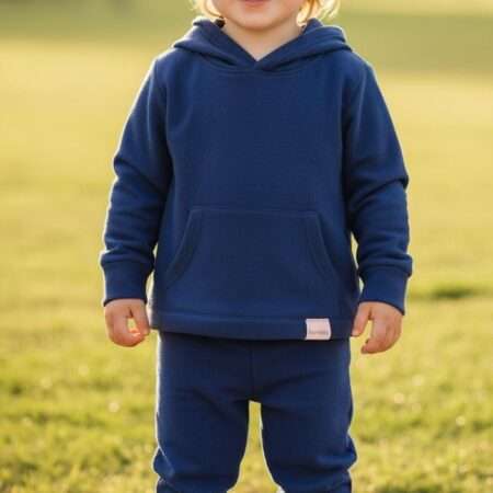 Conjunto Inverno Bouclé Azul Escuro